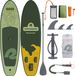 Retrospec Opblaasbaar Supboard - 320 cm - Groen / Geel