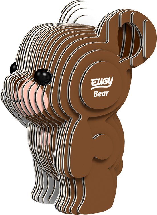 Eugy 3D Model: WILD DIER / BEER - Kartonnen Puzzel - 6+