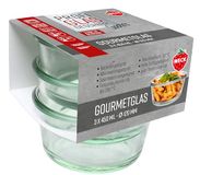Weck Set van 3 gastropack 450 ml gourmetglazen