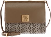 DKNY Mona Flap Crossbody Bag Chino / Shitake Lichtbruin