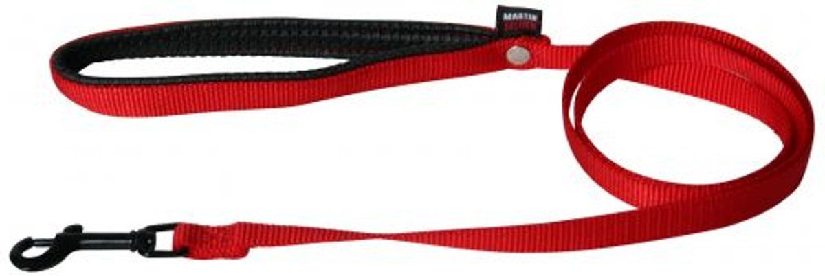 Martin Sellier Looplijn voor Hond Nylon Rood 16 mmx120 cm