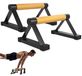 Barres de pompes - Bois avec cadre en métal - 2 pièces - 150 kg - Antidérapant