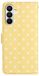 Selected by GSMpunt.nl Samsung Galaxy A27 Hoesje Portemonnee Book Case Polka Dot Geel