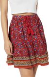 Superdry Vintage Embellished Mini Rok Paisley Red Aop M Vrouw