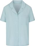 Hunkemöller Pyjama Jacket Crinkled Blauw