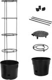 vidaXL Tomatenkweekpot ø39x150 cm polypropeen antracietkleurig