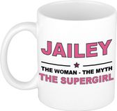 Bellatio Decorations Jailey Woman Myth Supergirl Koffiemok - Oudroze - 300 ml