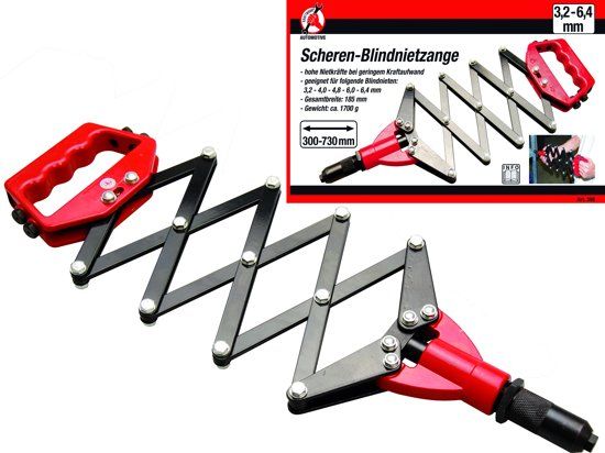 KRAFTMANN Popnageltang harmonica model 3.2 - 6.4 mm BGS 398