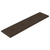 vidaXL Wand Hoofdbord 12 st Bruin Kunstleer