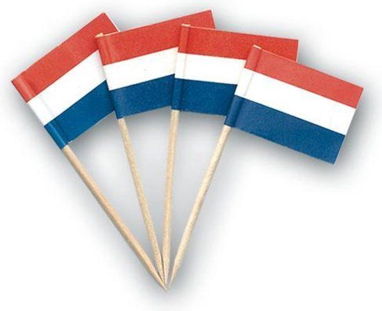 Papstar VLAGGENPRIKKER HOLLAND (500 STUKS)