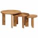 vidaXL Nesting Koffietafels Bruin Massief Mango Hout 3 stuks