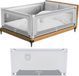 Tulano Cover 44 - Veilig Baby Bedhekje - Uitvalbeschermer Uitvalbeveiliging - 140cm - Wit/Grijs