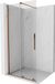 Mexen Velar paroi de douche coulissant Walk-in 110 x 200 cm, transparent 8 mm, or rose gold