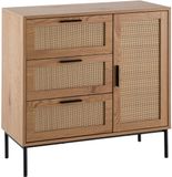 Ervesto Ladekast 80x82x36 cm Eiken Decor & Rotan