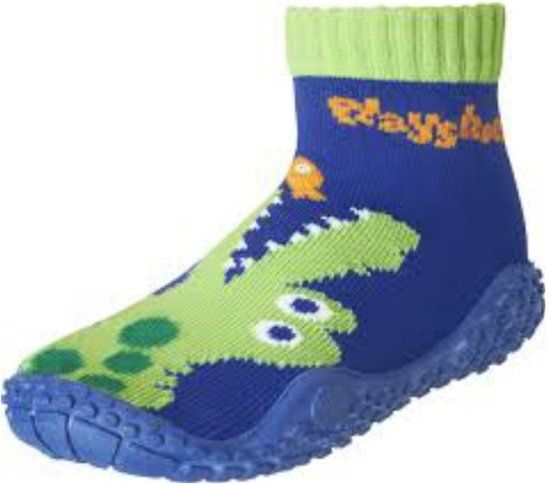 Playshoes zwemsokken blauw krokodil - 4010952472288