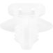 TRU COMPONENTS TC-PHC-5203 Support de câble 1593074 Diamètre de faisceau (plage) 13,40 mm (max) Avec pied à lamelles Naturel 1 pièce(s)