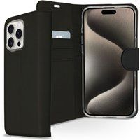 Accezz Wallet Softcase Bookcase voor de Apple iPhone 16 Pro - Zwart