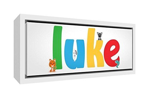 Feel Good Art Design - Schattige illustratie - Ingelijst op canvas - Klein (19 x 46 x 3 cm)