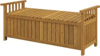 Outsunny Tuinbank - Vurenhout - 128,5x56x53,5cm - Bruin