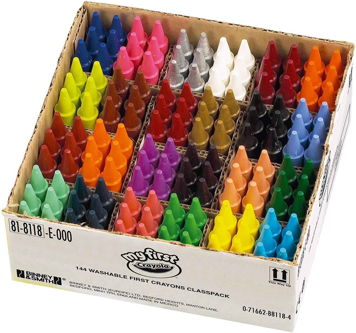 crayola Schoolverpakking 144 jumbo waskrijtjes
