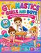 Gymnastics Girls and Boys Coloring Book: 50 Fun Coloring Pages for Kids Ages 4–8 | Gymnastics, Acrobatics, Balance Beam, Rings, Hoops and Active Fun