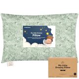 KeaBabies Kinderkussen wasbaar, zacht biologisch, voor kinderen vanaf 2 jaar, 51 x 35 cm, DinoDood