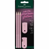 Faber-Castell Set d'écriture Sleeve Rose Shadows, 5 pièces