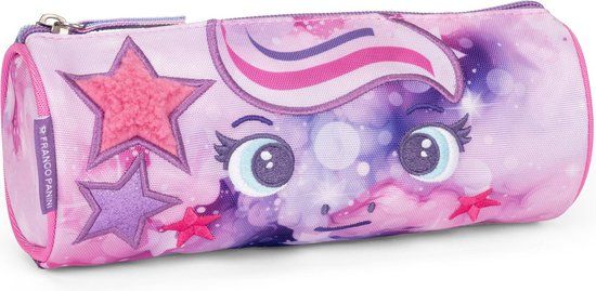 Mofu Mofu Etui Rond, Unicorn - 22 x 8 cm - Polyester