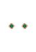 NAEMI Oorbellen Rose Gold Green Zirkonia Vrouwen