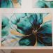 PETTI Artigiani Italiani - Amerikaanse placemats met digitale print, Amerikaanse placemats van stof en wasbaar (set van 2-30 x 45 cm) Marble Flower 09, 100% Made in Italy