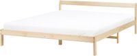 Beliani MADONE - Tweepersoonsbed - Lichtbruin - 180 x 200 cm - Dennenhout