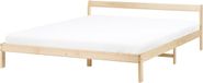 Beliani MADONE - Tweepersoonsbed - Lichtbruin - 180 x 200 cm - Dennenhout