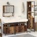 vidaXL Ensemble de meubles de salle de bain 4 pièces bois vieilli bois travaillé