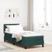 Maison Exclusive - lit boxspring LED avec tête de lit, vert foncé, 80 x 200 cm, velours