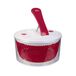 EASY MAKE - KM4071 - Essoreuse à Salade et Piston Plastique - Coloris Aléatoire : Noir/Rouge/Jaune/Vert - 23 x 23 x 16,5 cm