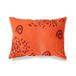 BonaMaison Oranje-Bordeaux Decoratieve Kussensloop, Kussenhoezen Bank, Decoratieve Kussenhoesjes, Kussensloop; Sofa, Slaapkamer, Kantoor, Auto 45x60 Cm - Ontworpen en vervaardigd in Turkije