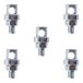 cyclingcolors Universele fietsstangklemmen, M5 x 19 mm, 5 stuks, zilver