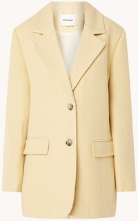 Modström Emmi blazer in wolblend met klepzakken