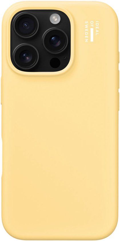 iDeal of Sweden Silicone Case geschikt voor Apple iPhone 16 Pro - Soft Lemon