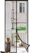 Sekey Hor pour porte double 200x220 rideau magnétique anti-insectes noir