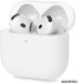 SOONTEC AirPods 4 Generation Housse de protection en silicone pour écouteurs Étui fin blanc