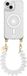 AVY Hoesje geschikt voor Apple iPhone 15 | Compatibel met MagSafe | Clear Case met Telefoonkoord 30CM | Polsband Cupid White