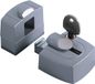 Axa 3015 Veiligheids oplegslot - 3015-10-90/G- draairichting 1-2 - Silverline