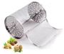 Omgoods Panier à grill en acier inoxydable - Accessoires de barbecue - Convient au four - Rotation à 360 degrés - Facile à nettoyer - Porte amovible - Cage à grill