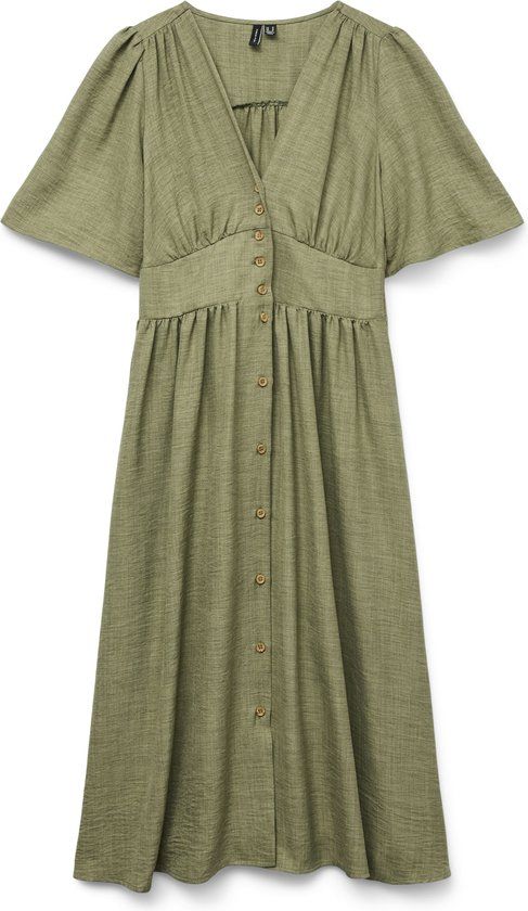 VERO MODA VMMELANEY 2/4 BLK DRESS WVN NOOS Mini jurk Dames M Polyester Laurel Wreath
