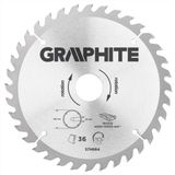 Graphite 57H664 Lame de scie circulaire pour bois 185mm, alésage 30mm, dents 36