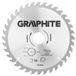 Graphite 57H664 Lame de scie circulaire pour bois 185mm, alésage 30mm, dents 36