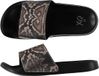 Merkloos Badslippers/huisslippers met slangen print voor dames 41