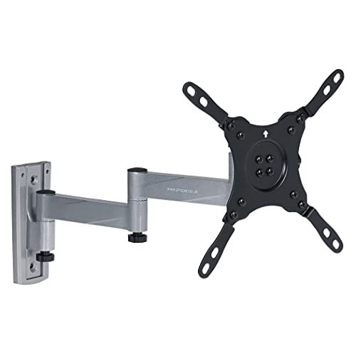 ProperAV Juiste Swing Arm Muur TV Beugel 13 - 43 inch - Zilver