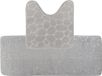 Tendance Badkamer Matten set Pebble - lichtgrijs - extra lang - memory foam - microfiber